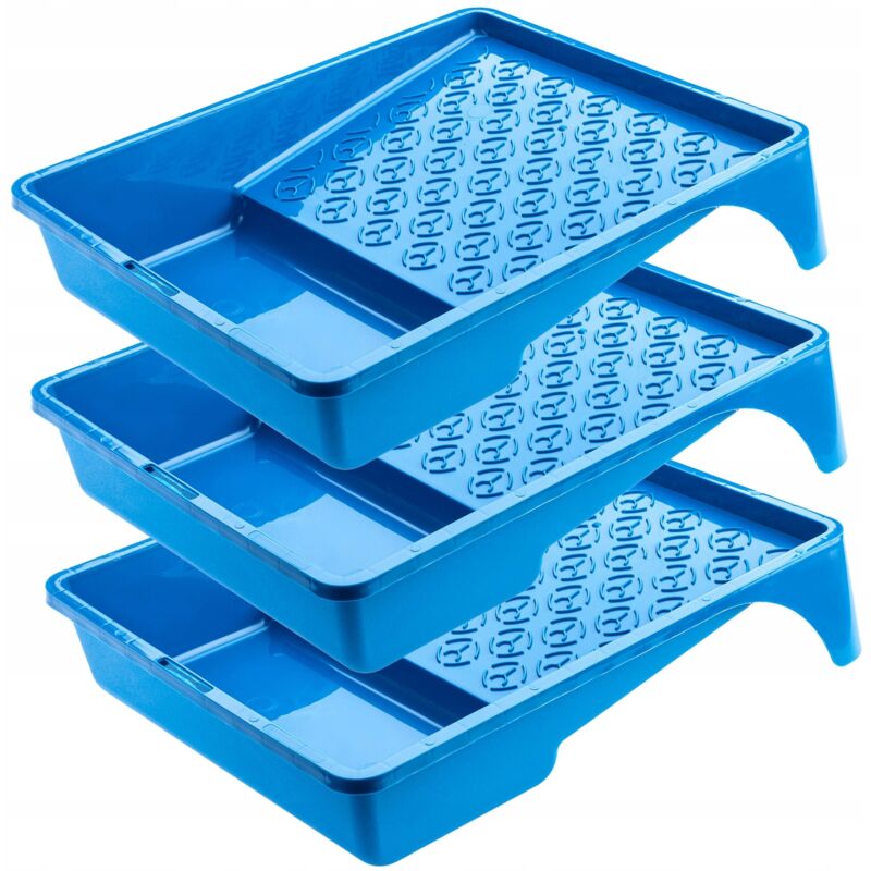 foto del prodotto kadax vassoio per vernice grande in plastica, 33x25,5x7 cm, vassoio per vernice con pratica maniglia, vassoio per vernice piatto, vassoio per