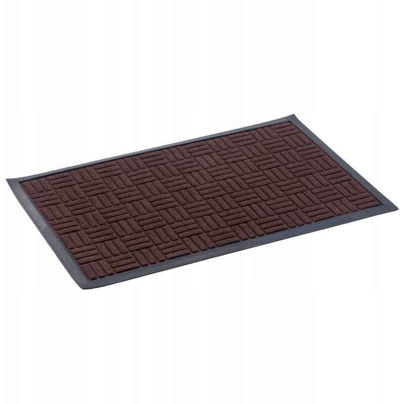 foto del prodotto kadax zerbino in gomma lavabile per uso interno ed esterno, 60 x 40 cm, marrone