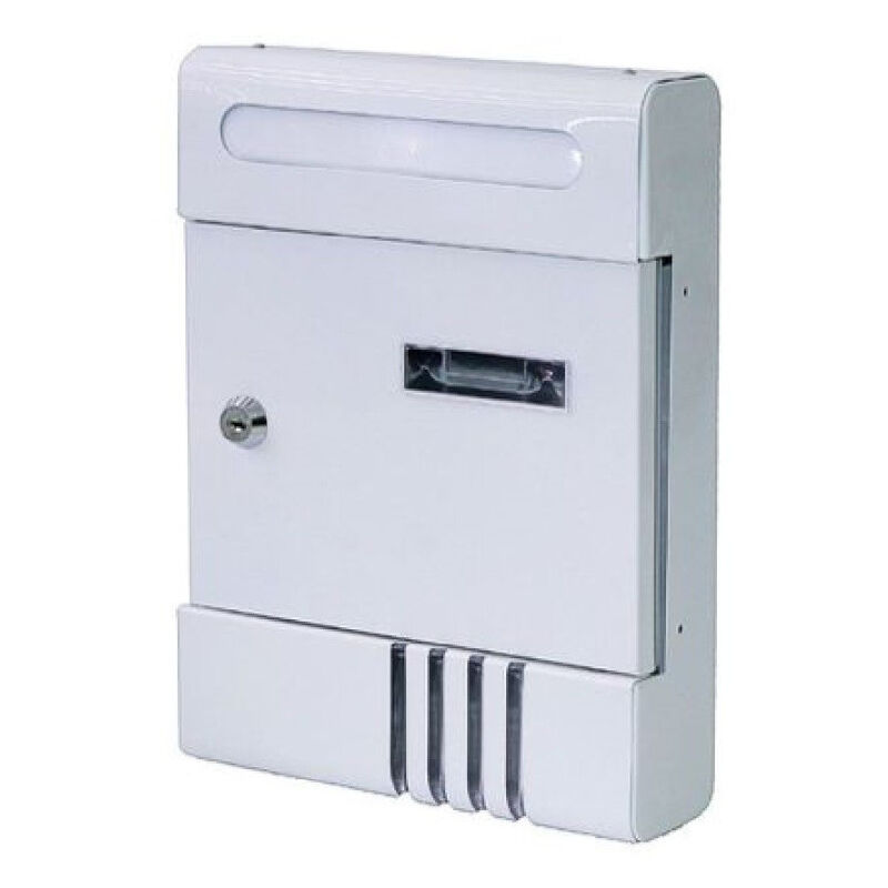 foto del prodotto kaela cassetta postale in metallo porta lettere chiave buca posta h2803 bianca 56848 