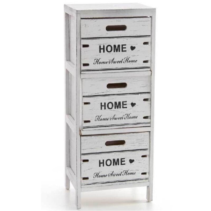 foto del prodotto kaela cassettiera 3 cassetti salvaspazio cucina bagno ingresso slim 74x30x24cm 787997 