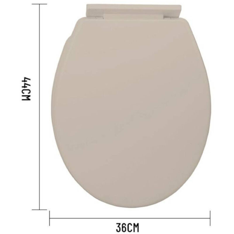 foto del prodotto kaela copriwater universale in plastica super resistente 44x36cm colore beige standard 