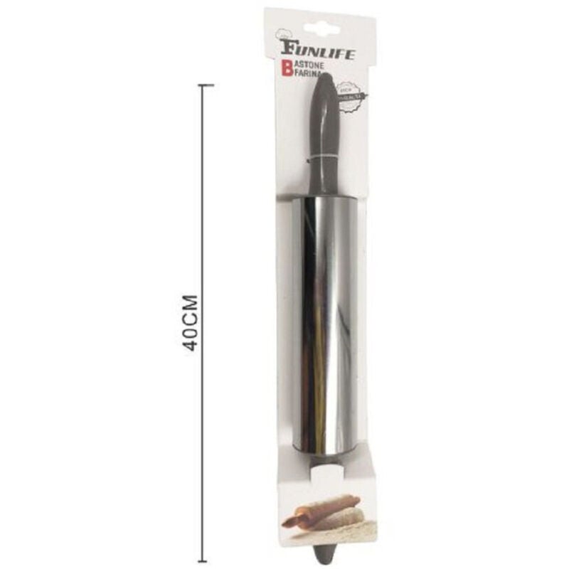 foto del prodotto kaela mattarello manico tondo 40 cm antiaderente per stendere pasta dolci cucina 50647 