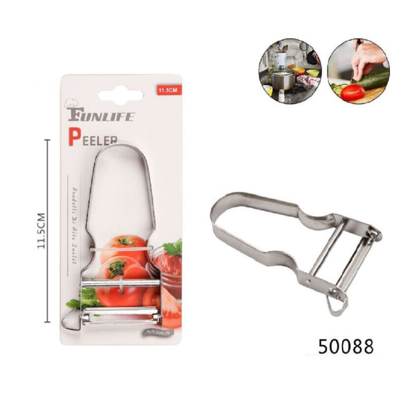 foto del prodotto kaela pelatutto pelapatate pela tagliapatate carote sbuccia frutta verdura 11.5cm 50088 