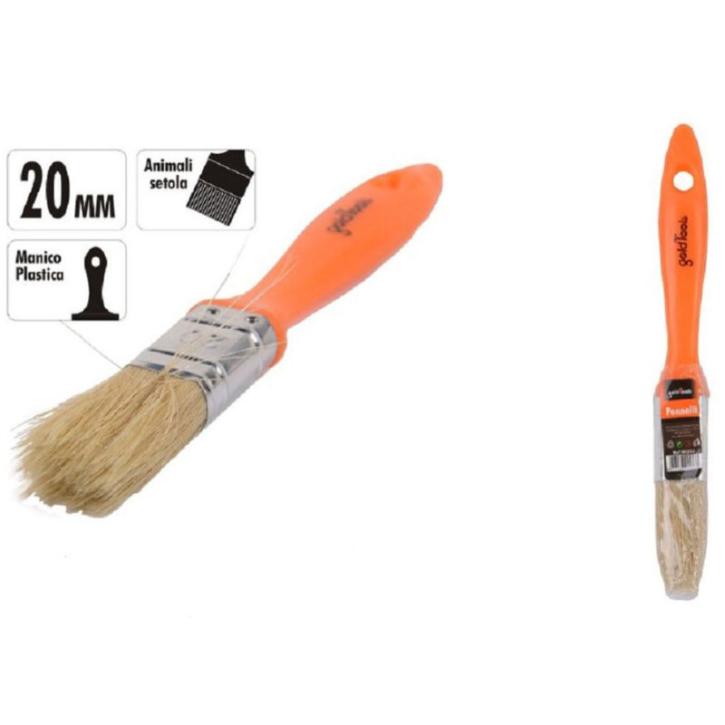 foto del prodotto kaela pennello 20 mm pennellessa con manico in plastica per pittura verniciare 90253 