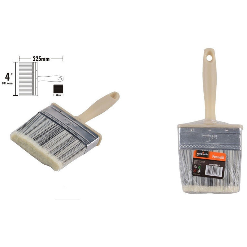 foto del prodotto kaela pennello pittura 4 da 225 mm pennellessa per soffitto pareti imbianchino 90283 