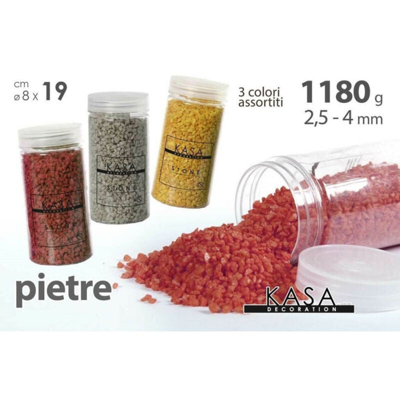 foto del prodotto kaela pietre decorative vaso piante decoupage 1180gr renella colorate 2,5 4mm 823329 