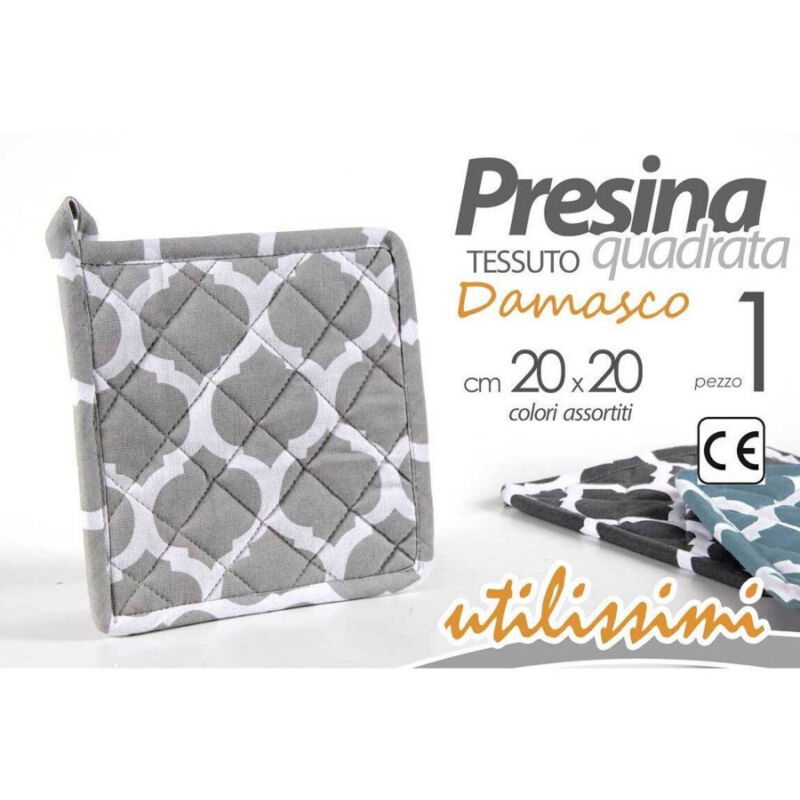 foto del prodotto kaela presina in tessuto quadrata 20x20 cm decoro damasco vari colori assortiti 721151 