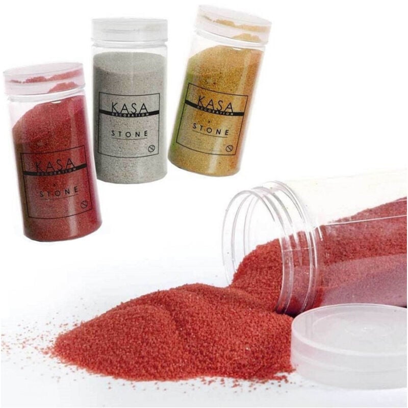 foto del prodotto kaela sabbia renella colorata decorativa vaso piante 370 gr 0,2 0,6 mm 3 colori 823299 
