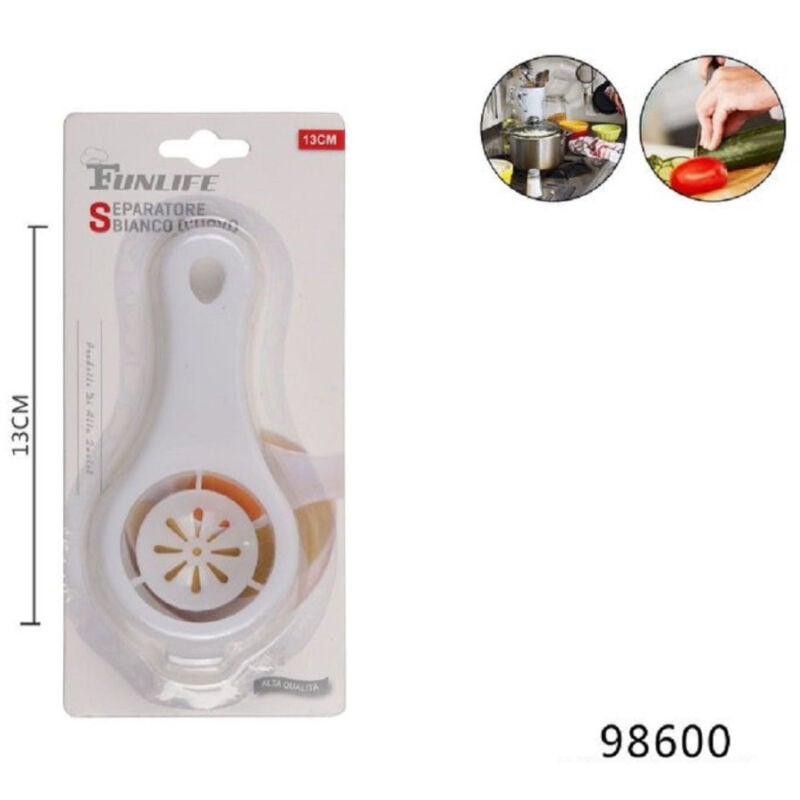 foto del prodotto kaela separa uovo dividi tuorlo albume uova accessorio cucina separatore 13 cm 98600 