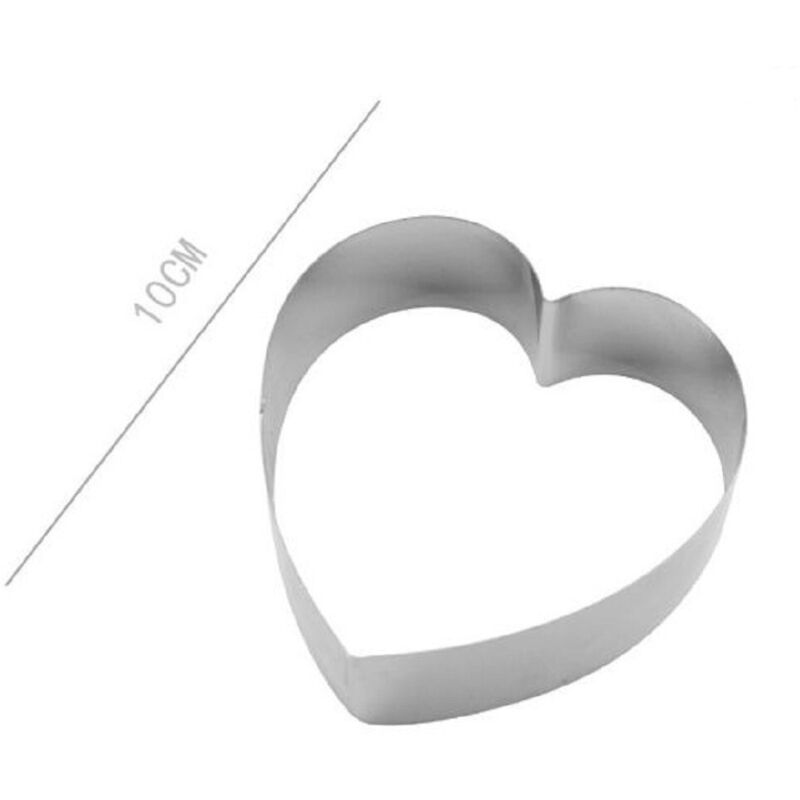 foto del prodotto kaela set 2 pz forme a cuore per dolci biscotti cake design stampini torte 10cm 98934 