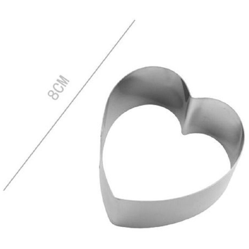 foto del prodotto kaela set 2 pz forme a cuore per dolci biscotti cake design stampini torte 8 cm 98933 