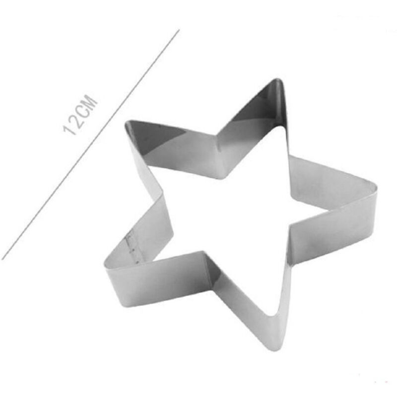 foto del prodotto kaela set 2 pz stampo forme per dolci torte biscotti stampi forma di stella 12cm 98940 