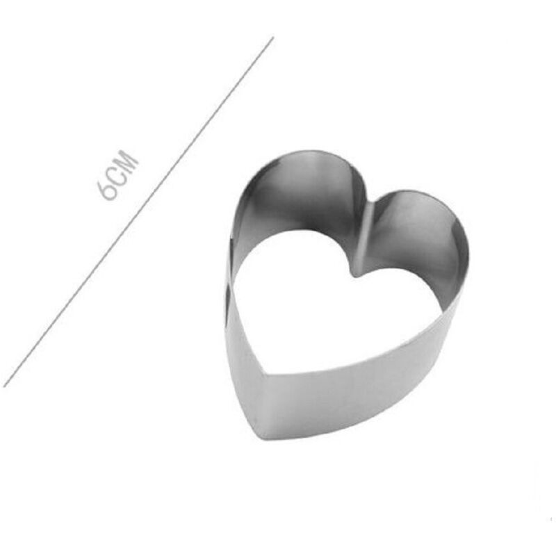 foto del prodotto kaela set 6 pz forme a cuore per dolci biscotti cake design stampini torte 6 cm 98932 