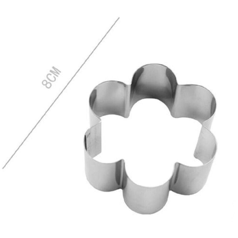 foto del prodotto kaela set 6 pz forme per dolci biscotti a fiore stampini decorazione torte 8 cm 98928 