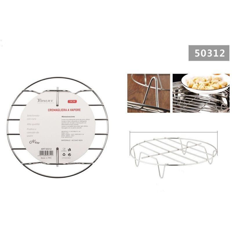 foto del prodotto kaela sottopentola a vapore 18 cm rotondo pentole a pressione per cottura cucina 50312 