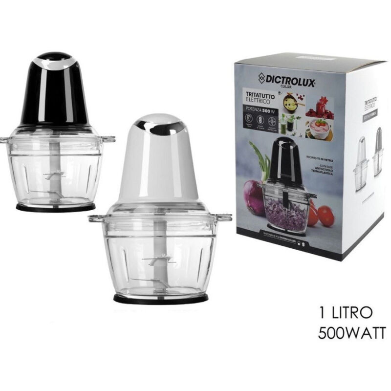 foto del prodotto kaela tritatutto elettrico 3in1 500 w 1 lt 2 velocit base antiscivolo 2 colori 584301 