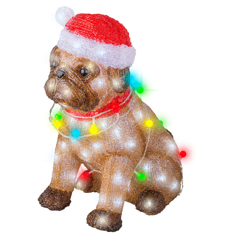 foto del prodotto kaemingk cane con cappuccio 100 led 34x24x42 cm
