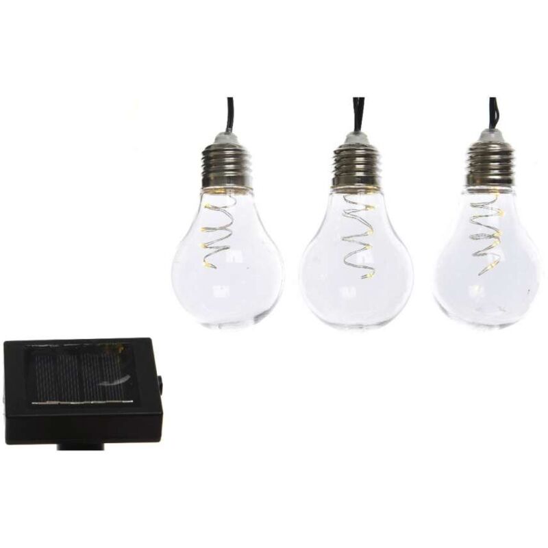 foto del prodotto kaemingk catena luminosa solare micro led nero 450 cm luce calda