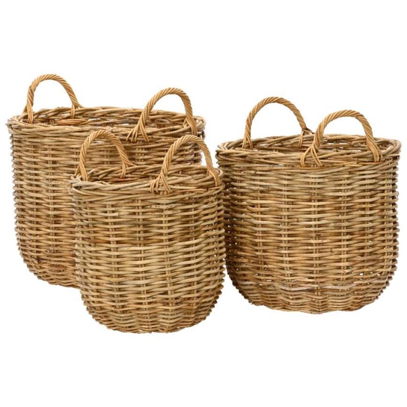 foto del prodotto kaemingk cesta rattan con manici grande