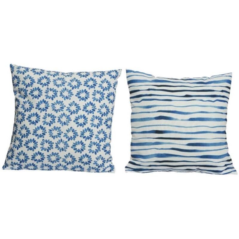 foto del prodotto kaemingk cuscino 45x45 cm decori assortiti colore bianco blu