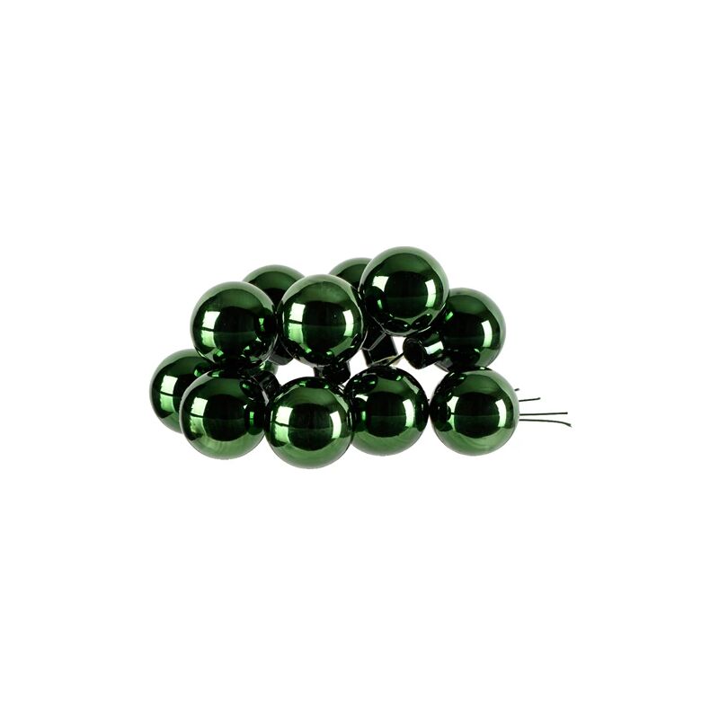 foto del prodotto kaemingk grappolo di palline in vetro colore verde