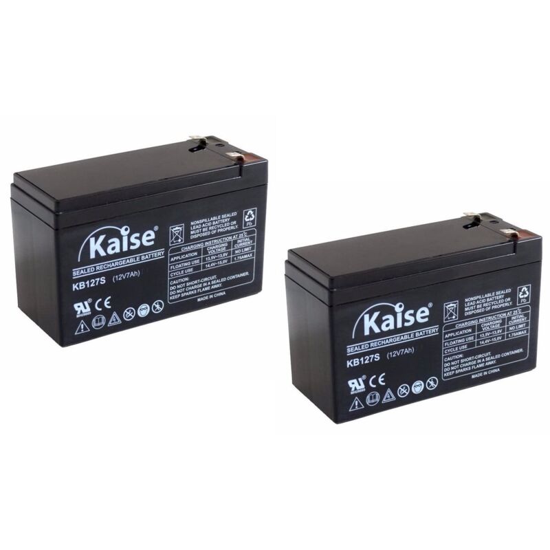 foto del prodotto kaise technologies batteria al piombo agm vrla 12 v 7 ah modello kb1270 security 2 unit 