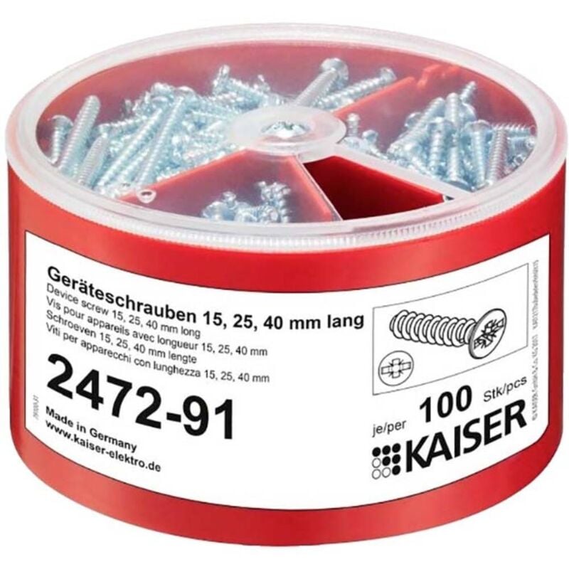 foto del prodotto kaiser elektro 2472 91 scatola assortimento viti 100 pz.