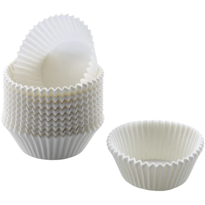 foto del prodotto kaiser original 646275 muffin world 200 pirottini di carta per muffin, 7 cm, colore bianco