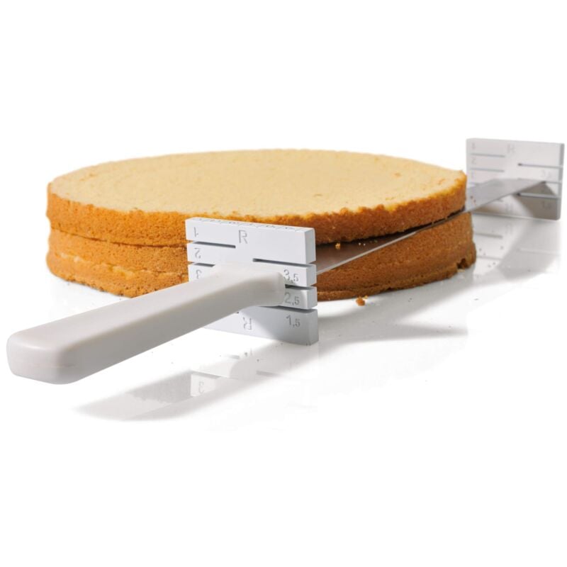 foto del prodotto kaiser original inspiration 2300670201 tagliatorta, coltello per torta con distanziatori sweet style lama extra affilata, acciaio inossidabile,