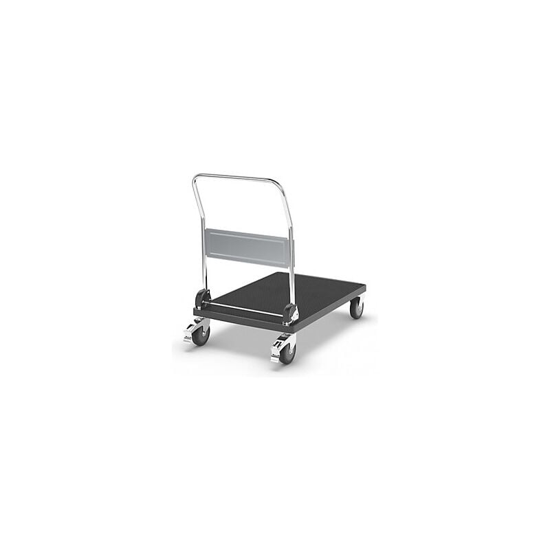 foto del prodotto kaiserkraft carrello a pianale in plastica 1 impugnatura