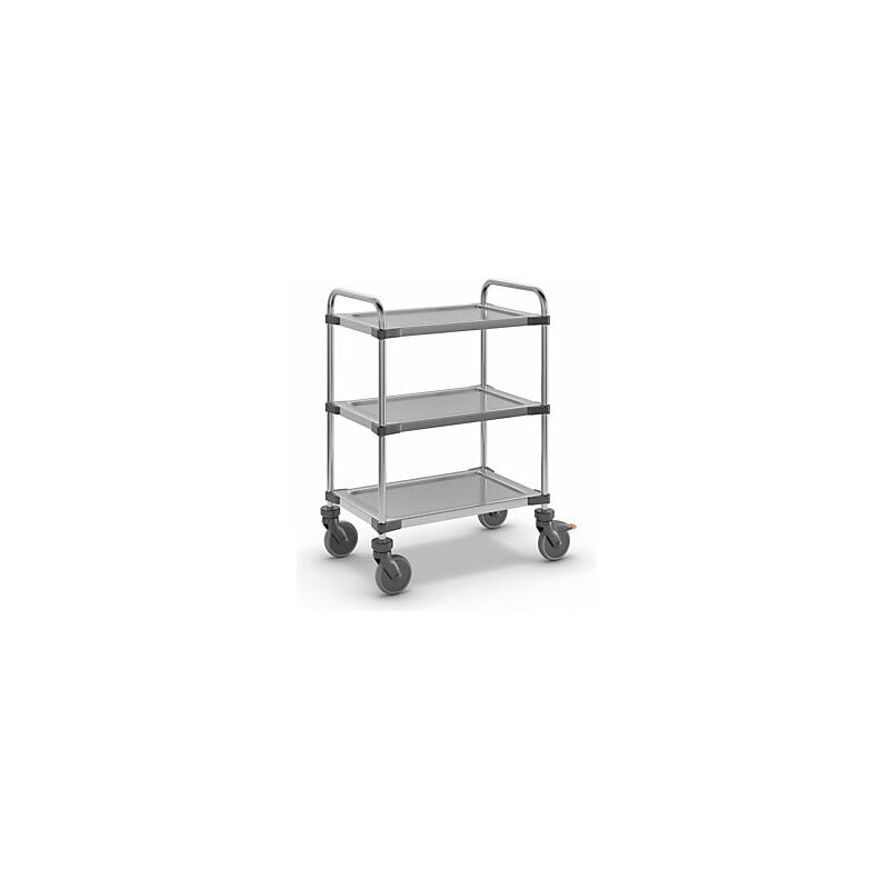 foto del prodotto kaiserkraft carrello a ripiani in acciaio inox varithek servo