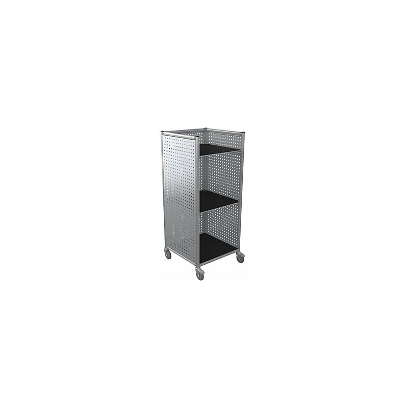 foto del prodotto kaiserkraft carrello a ripiani in profilato in alluminio tower