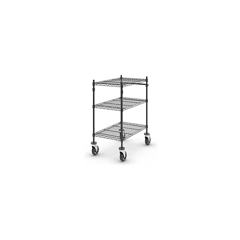 foto del prodotto kaiserkraft carrello di servizio in griglia metallica nero