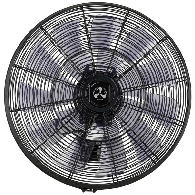 foto del prodotto kaiserkraft casafan airos eco silent wall sw ventilatore a muro 90 w 514 mm nero con telecomando, timer, oscillante, regolabile