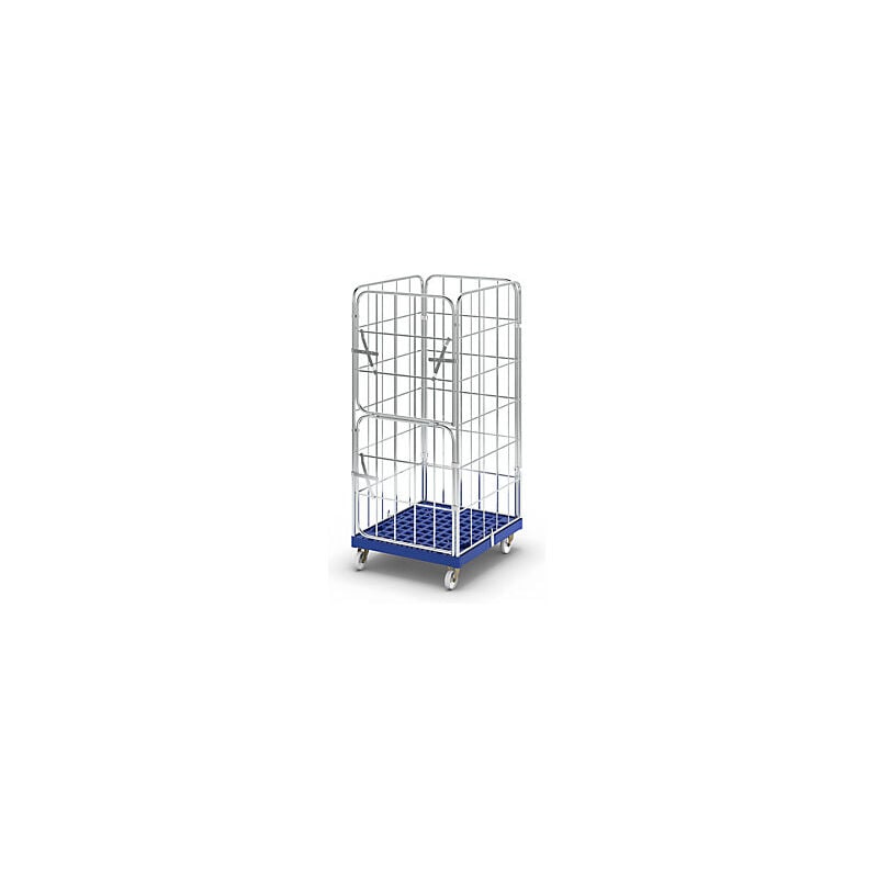 foto del prodotto kaiserkraft rollcontainer con pianale in plastica con ruote 4