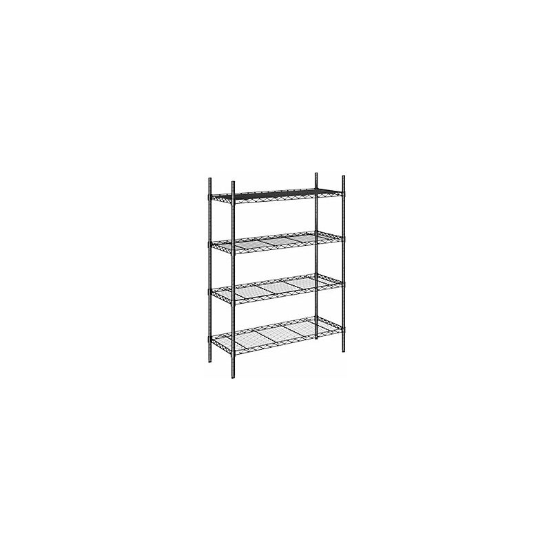 foto del prodotto kaiserkraft scaffale a griglia in filo d acciaio nero