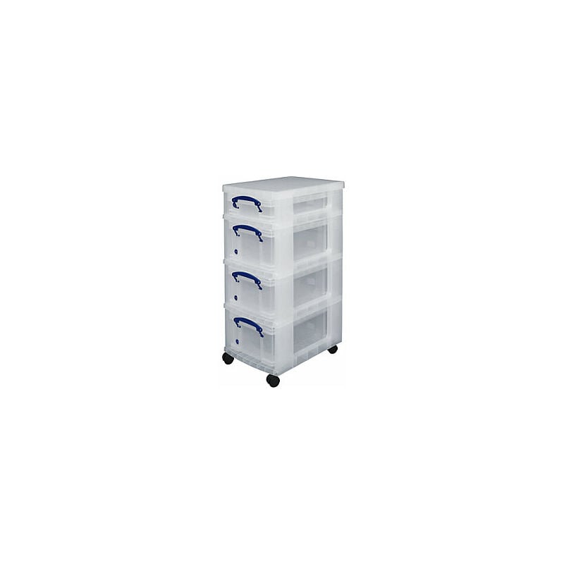foto del prodotto kaiserkraft torre mobile con 4 contenitori 1 da 4 l 3 da 9