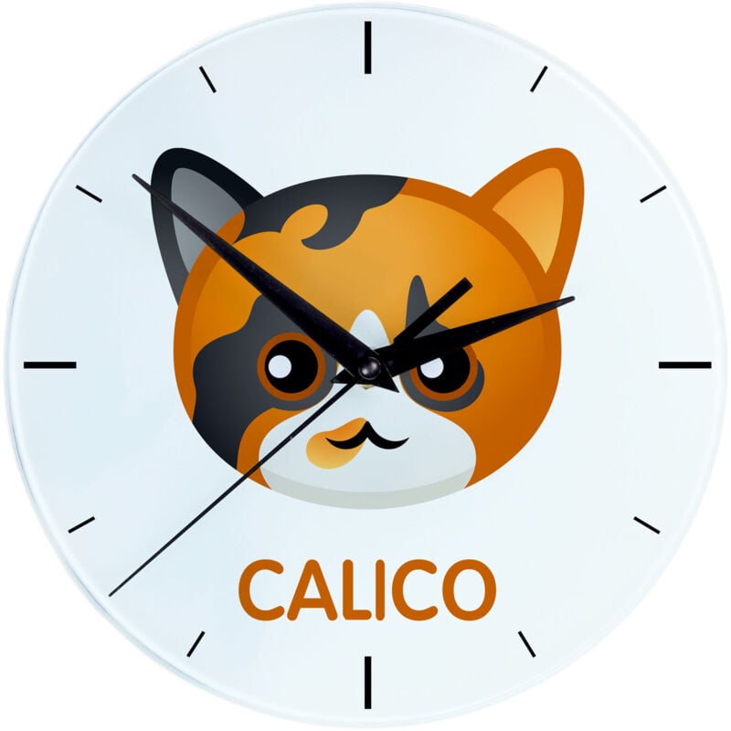 foto del prodotto kaliko cat orologio in mdf con grafica e scritta di art dog