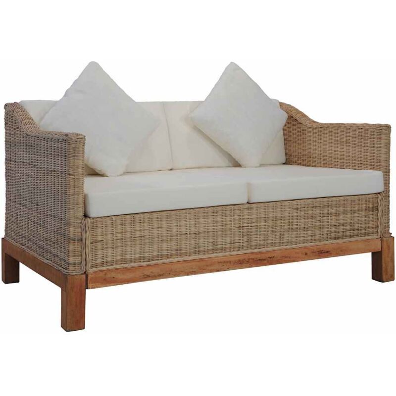 foto del prodotto kalisse furniture limited divano a 2 posti con cuscini in rattan