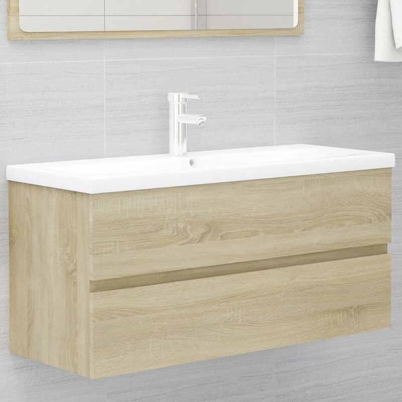 foto del prodotto kalisse - furniture limited - mobile lavabo rovere sonoma 100x38,5x45 cm