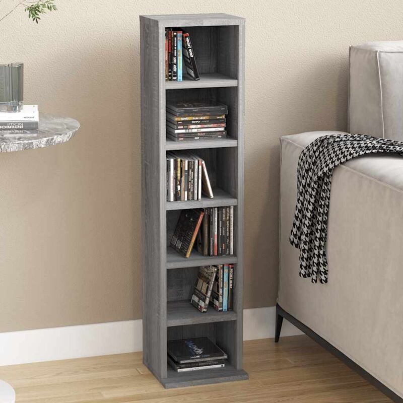 foto del prodotto kalisse furniture limited mobile porta cd grigio sonoma 21x20x88 cm in