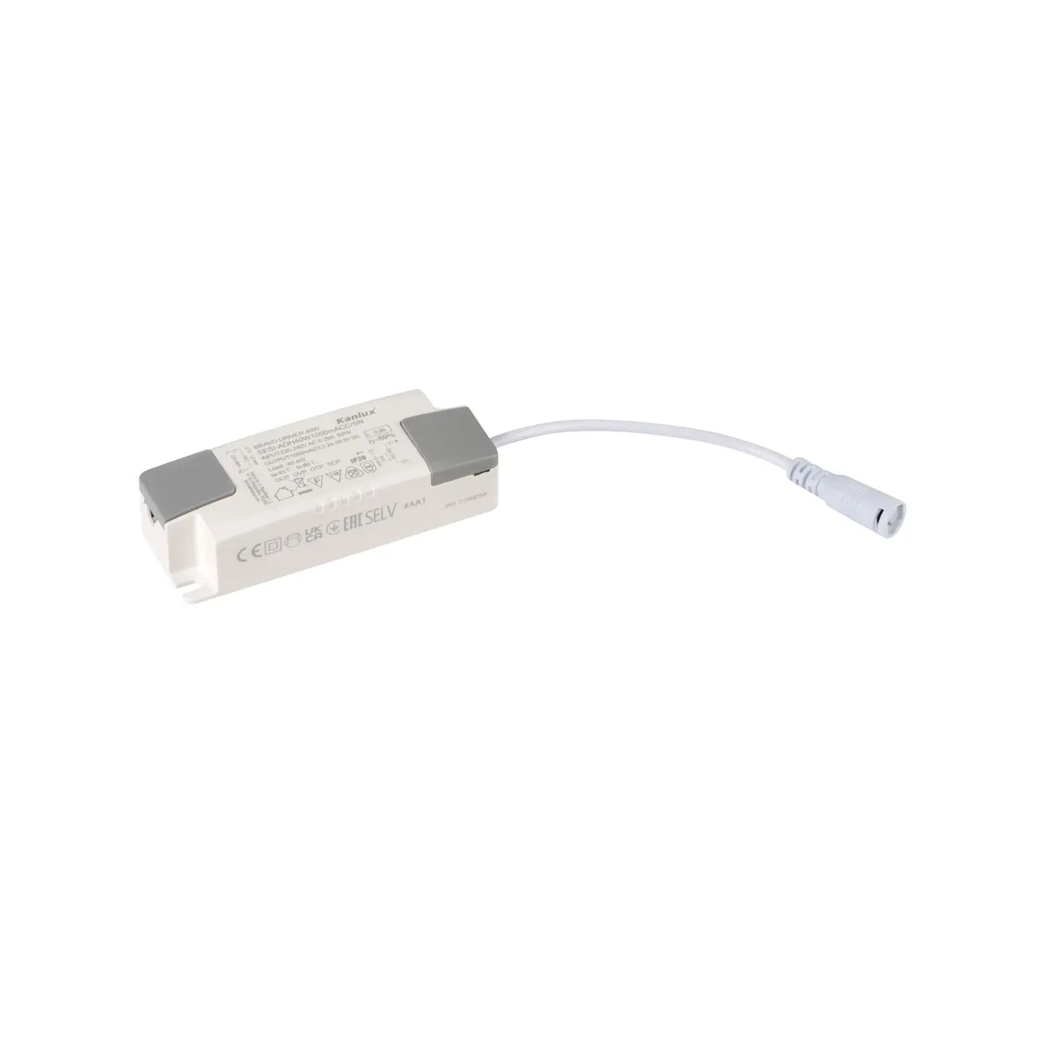 foto del prodotto kanlux alimentatore driver pannello led 24 38.5 volt stabilizzato trasformatore 40 watt