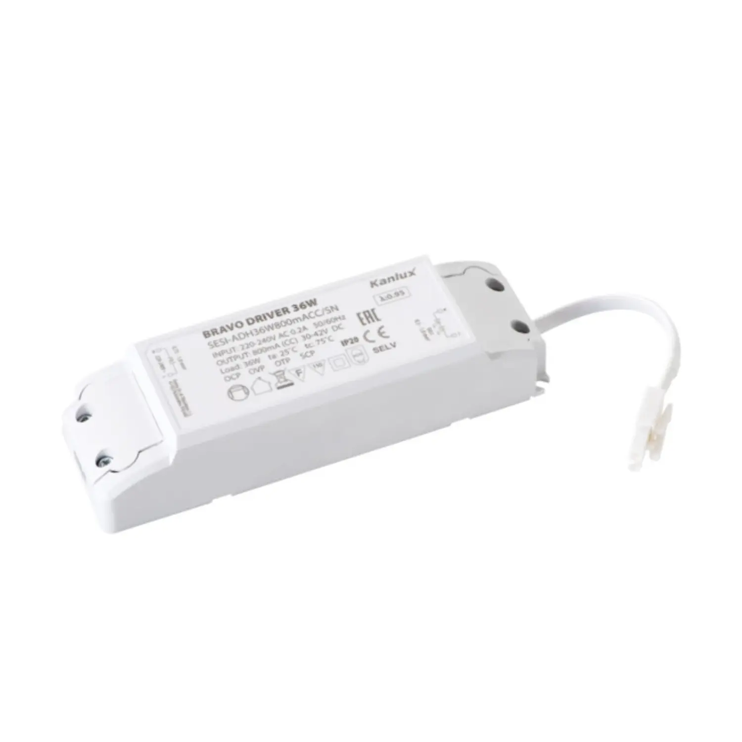 foto del prodotto kanlux alimentatore driver pannello led 30 42 volt stabilizzato trasformatore 36 watt