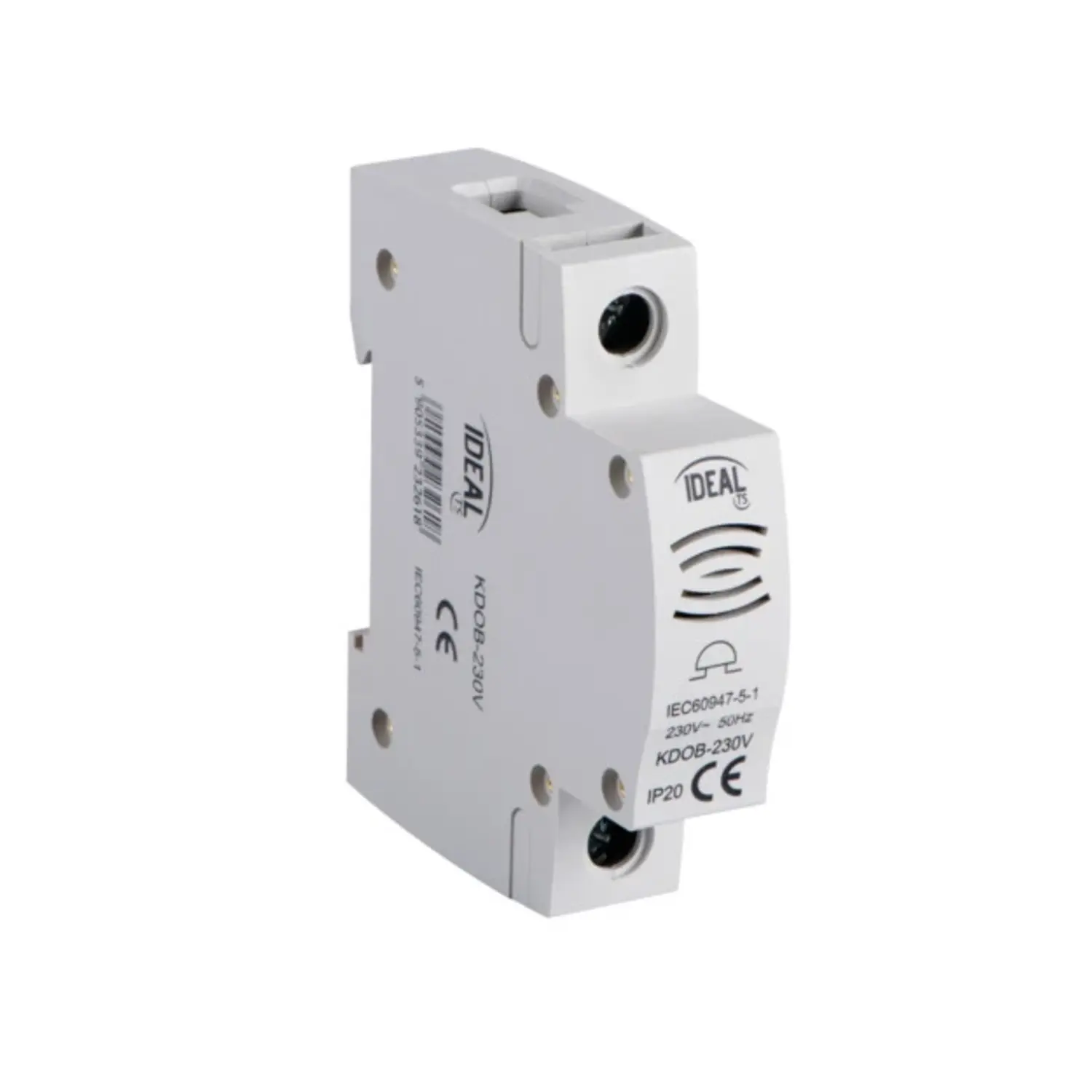 foto del prodotto kanlux campanello suoneria da barra din quadro elettrico 220volt