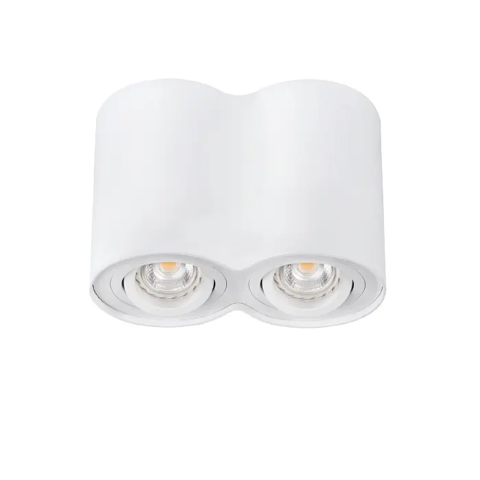 foto del prodotto kanlux faretto lampada da soffitto spot tondo gu10 bianco 2 luci