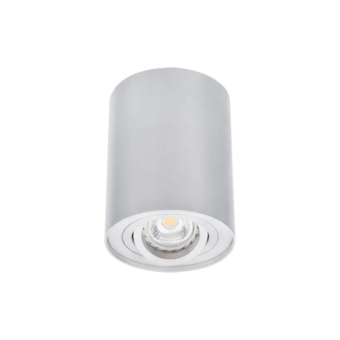 foto del prodotto kanlux faretto lampada da soffitto spot tondo orientabile gu10 grigio 1 luce
