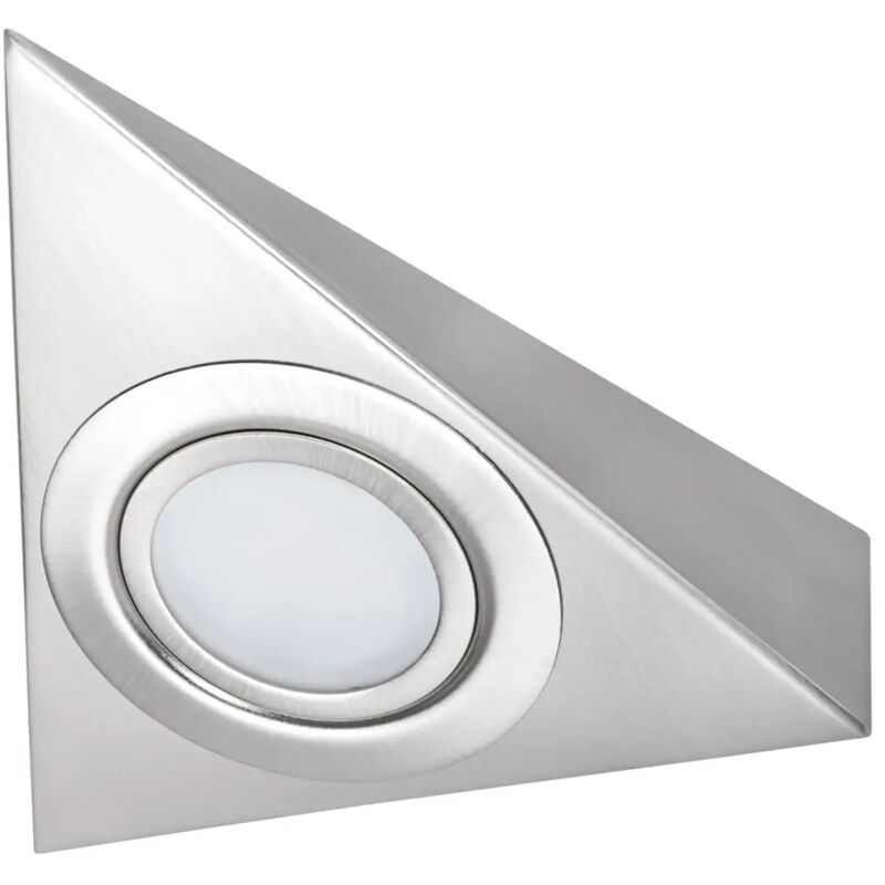 foto del prodotto kanlux faretto triangolare lampada sottopensile spot g4 cromo opaco senza interruttore