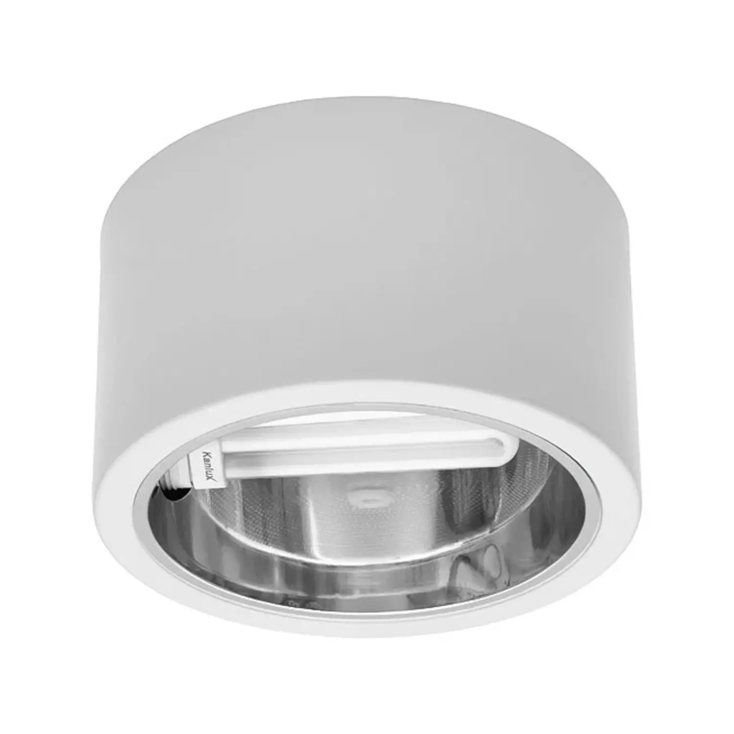 foto del prodotto kanlux faro da parete bianco 2x26 watt faretto soffitto negozio ufficio
