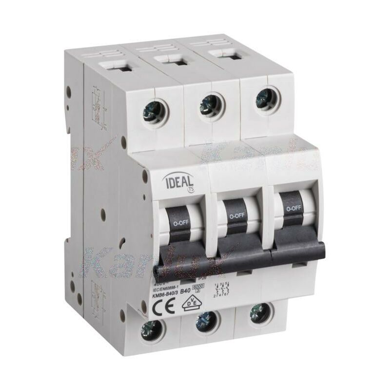 foto del prodotto kanlux interruttore magnetotermicodifferenziale 3p kmb6 b40 3