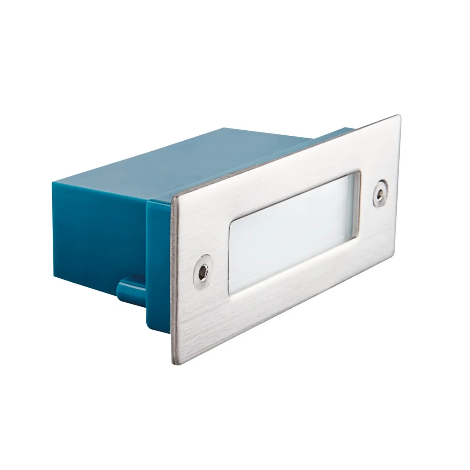 foto del prodotto kanlux lampada da incasso segnapasso taxi 230v 0,60 watt bianco naturale cromo satinato rettangolare